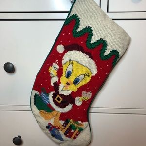 1996 LOONEY TUNES Tweety Bird Stocking 🎄
